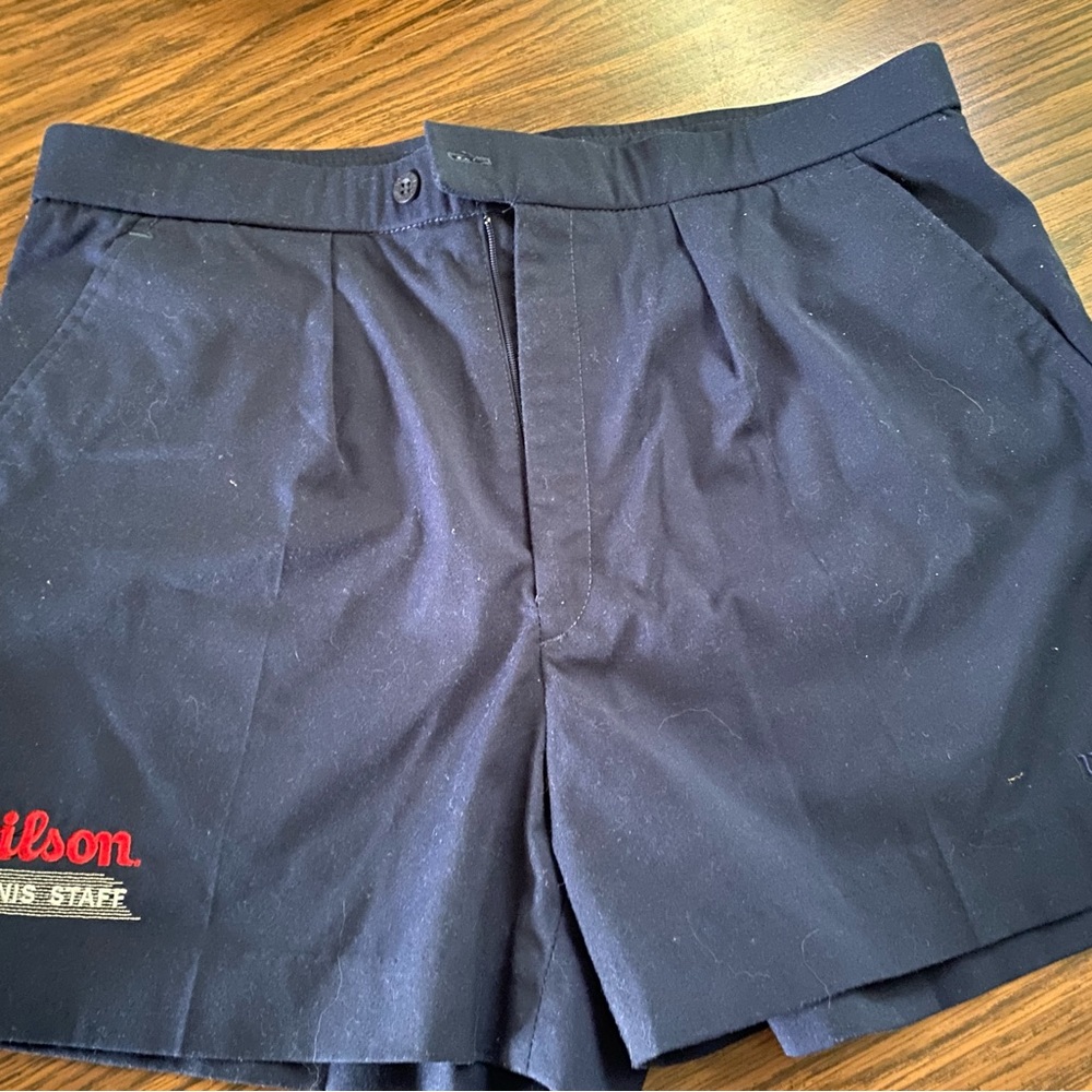 VINTAGE WILSON "Tennis Staff" Navy SHORTS